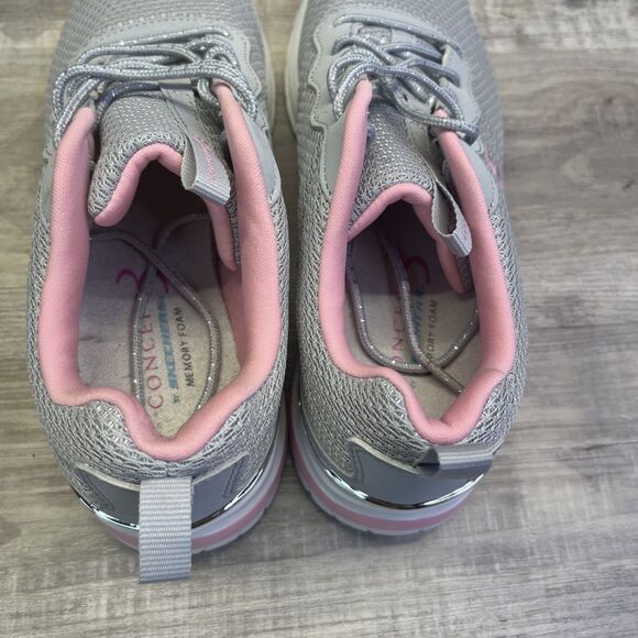 Skechers Womens Concept 3 112014 Gray Pink Running Shoes Sneakers Size 6.5 - Picture 7 of 11
